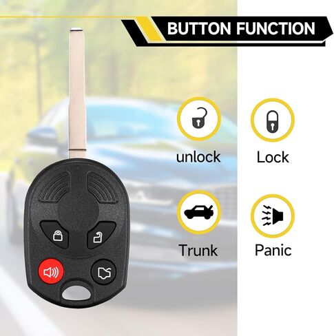 استبدال مفتاح Fob يناسب Ford C-MAX Escape 2013-2019 Focus 2012-2019 Fiesta 2015-2018 Transit/Transit Connect 2014-2020 القرب دخول بدون مفتاح عن بعد 315 ميجا هرتز OUCD6000022 164-R8046 5921709 in Kuwait