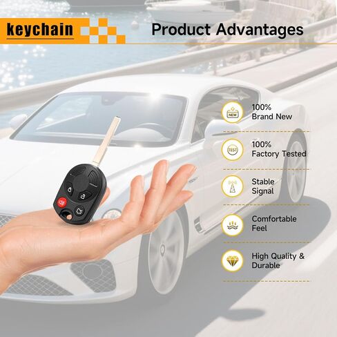 استبدال مفتاح Fob يناسب Ford C-MAX Escape 2013-2019 Focus 2012-2019 Fiesta 2015-2018 Transit/Transit Connect 2014-2020 القرب دخول بدون مفتاح عن بعد 315 ميجا هرتز OUCD6000022 164-R8046 5921709 in Kuwait