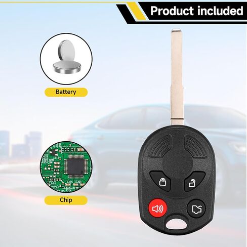 استبدال مفتاح Fob يناسب Ford C-MAX Escape 2013-2019 Focus 2012-2019 Fiesta 2015-2018 Transit/Transit Connect 2014-2020 القرب دخول بدون مفتاح عن بعد 315 ميجا هرتز OUCD6000022 164-R8046 5921709 in Kuwait