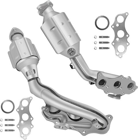 محول حفاز متوافق مع Toyota 4Runner 2013-2016 4.0L، Toyota Fj Cruiser 2013-2014 4.0L (متوافق مع وكالة حماية البيئة + درع الحرارة + بنك 1 + بنك 2) in Saudi Arabia