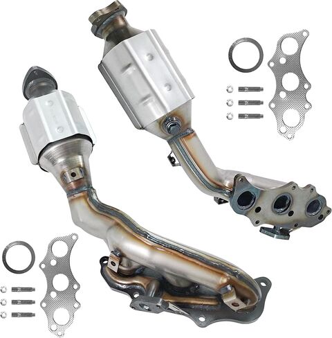 محول حفاز متوافق مع Toyota 4Runner 2013-2016 4.0L، Toyota Fj Cruiser 2013-2014 4.0L (متوافق مع وكالة حماية البيئة + درع الحرارة + بنك 1 + بنك 2) in Saudi Arabia