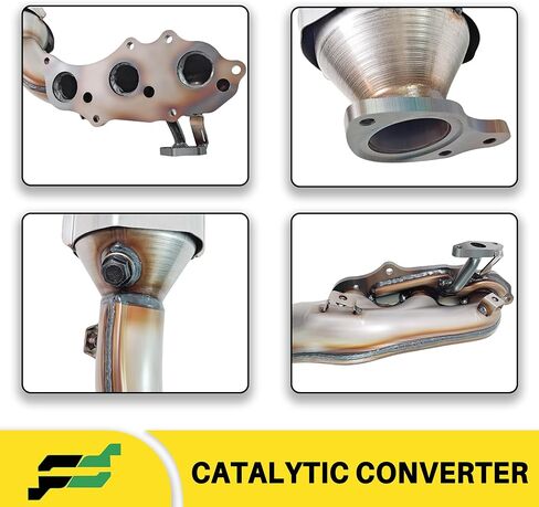 محول حفاز متوافق مع Toyota 4Runner 2013-2016 4.0L، Toyota Fj Cruiser 2013-2014 4.0L (متوافق مع وكالة حماية البيئة + درع الحرارة + بنك 1 + بنك 2) in Saudi Arabia