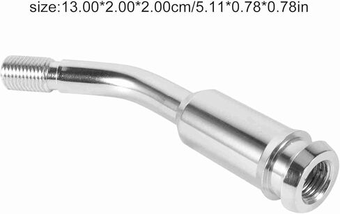 Qiilu 5 Inch Gear Shifter Stick Lever Bend Extension Shift Knob Extender Replacement for T4 1990-2003 Gear Lever Curved Pipe Gear Stick Silver in Kuwait