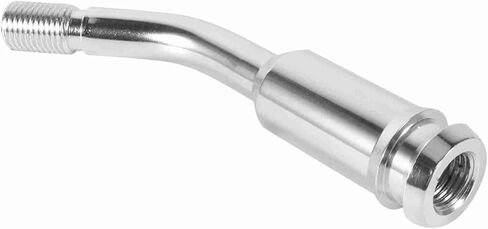 Qiilu 5 Inch Gear Shifter Stick Lever Bend Extension Shift Knob Extender Replacement for T4 1990-2003 Gear Lever Curved Pipe Gear Stick Silver in Kuwait