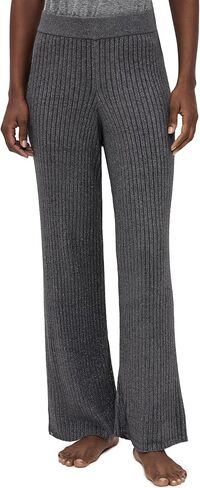 Barefoot Dreams Women's Metallic Rib Wide Leg Pants in Saudi Arabia