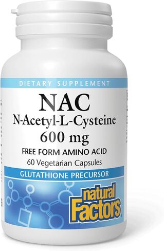 Natural Factors N-Acetyl-L-Cysteine 600 mg, 60 Capsules in Kuwait