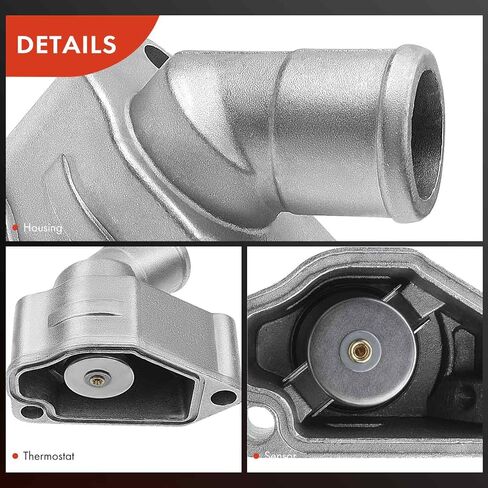 A-Premium Thermostat Housing Assembly with Seal Compatible with Chevrolet Optra 2004-2007 Suzuki Forenza Reno Daewoo Leganza Nubira Isuzu Amigo Rodeo in Saudi Arabia