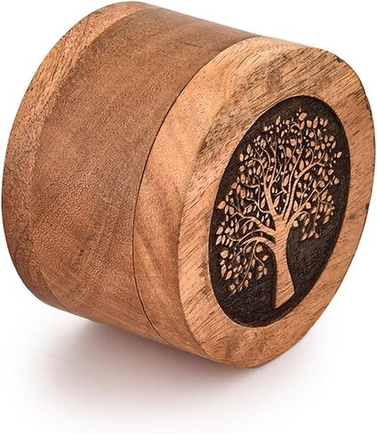 Decorative Urn Acacia Wood Urns for Ashes Pet Urn Wood Keepsake Box Urns for Cat Dogs (3.5" x 3.5" x 2.5") in Kuwait