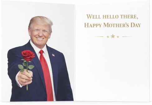 Funny Trump Mother's Day Card with Audio Voice Message – Make Mother's Day Great Again – Recorded Greeting Card for Mom from Son Daughter Husband – Unique Gift in Saudi Arabia