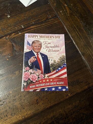 Funny Trump Mother's Day Card with Audio Voice Message – Make Mother's Day Great Again – Recorded Greeting Card for Mom from Son Daughter Husband – Unique Gift in Saudi Arabia