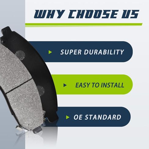 Front Brake Kit Compatible with 2002 2003 2004 2005 2006 Toyota Camry Brake Pads and Rotors Kit, Ceramic Brakes Front 10.83" Rotor in Kuwait