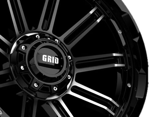 Wheel | Cast Aluminum Rim | 18x9 Size | 5x127 / 5x139.7 Bolt Pattern | 0mm Offset 5.00in | Gloss Black Machined Dark | Compatible With 1967-1976 Pontiac Bonneville | 1967-1970 Pontiac Catalina in Saudi Arabia