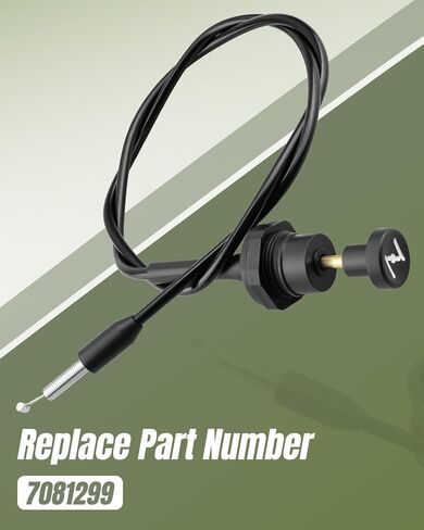 7081299 Choke Cable Fit for Polaris 2X4 4X4 Midsize Carb Ranger 500 400 2014, Black, Metallic in Saudi Arabia