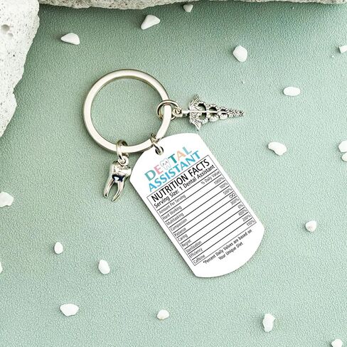 Dental Assistant Gifts For Women Men Dental Hygienist Gifts Dentals Assistant Appreciation Week Accessories Dentist Keychain Gift For Friends Coworkers Birthday Thanksgiving Christmas in Saudi Arabia