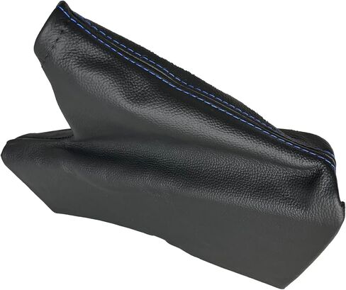 Genuine Leather Manual/Automatic Handbrake Boot Cover Compatible with Subaru BRZ Scion FR-S Toyota GT 86 2012 2013 2014 2015 2016 2017 (Made in USA) (Black Stitching) in Saudi Arabia