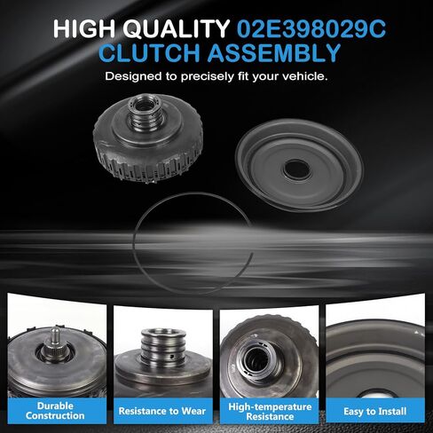 02E398029C طقم قابض ناقل الحركة DSG DQ250 Gen2 6 سرعات ناقل حركة أوتوماتيكي طقم إصلاح القابض لاستبدال VW Beetle Passat Tiguan Jetta GTI Eos Arteon A3 S3 Q3 CC TT TTS Quattro in Saudi Arabia