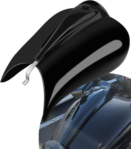 أغطية خزانات ممتدة، أغطية وقود جالون سوداء لامعة ممتدة مع وحدة تحكم في لوحة القيادة للخزان وغطاء خزان غاز الوقود متوافق مع Harley Touring Street Glide، Road Glide، Tri Glide 2009-2023 in Kuwait