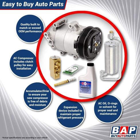 طقم إصلاح ضاغط مكيف الهواء ومكيف الهواء لسيارة Pontiac G8 GT & GXP V8 2008 2009 - BuyAutoParts 60-82839RK جديد in Saudi Arabia