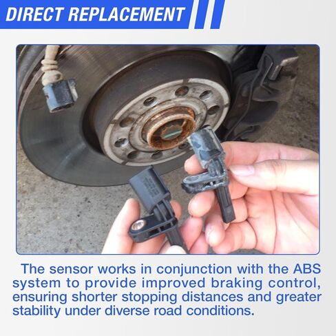 ABS Wheel Speed Sensor Front Rear Left Right Compatible with 2005-2020 Toyota Tacoma 2003-2020 4Runner 2007-2014 FJ Cruiser 2008-2020 Land Cruiser # 89542-04020 89543-04020 2Pcs in Kuwait