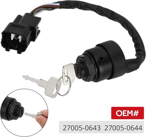 مفتاح إشعال JAVIK مناسب لـ Kawasaki Teryx 1000 Mule PRO DX/DXT/FX/FXT/FXR KAF820 KAF1000 2017-2023، OEM#27005-0643 27005-0644 in Saudi Arabia