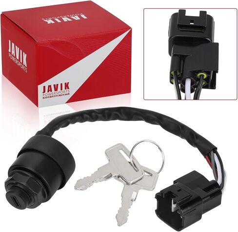 مفتاح إشعال JAVIK مناسب لـ Kawasaki Teryx 1000 Mule PRO DX/DXT/FX/FXT/FXR KAF820 KAF1000 2017-2023، OEM#27005-0643 27005-0644 in Saudi Arabia