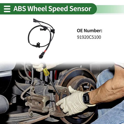 ABS Wheel Speed Sensor ABS Sensor Anti-Lock Braking System Sensor No.91920C5100 for Kia Sorento 2016-2020 1 Pcs Rear Right in Saudi Arabia