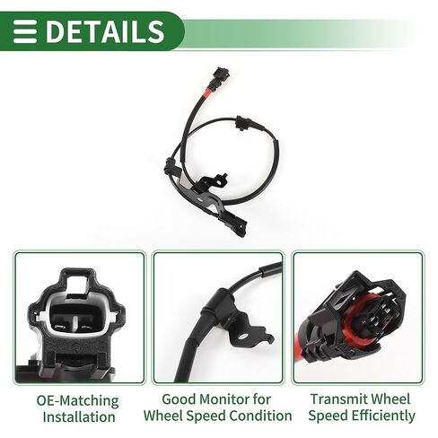 ABS Wheel Speed Sensor ABS Sensor Anti-Lock Braking System Sensor No.91920C5100 for Kia Sorento 2016-2020 1 Pcs Rear Right in Saudi Arabia