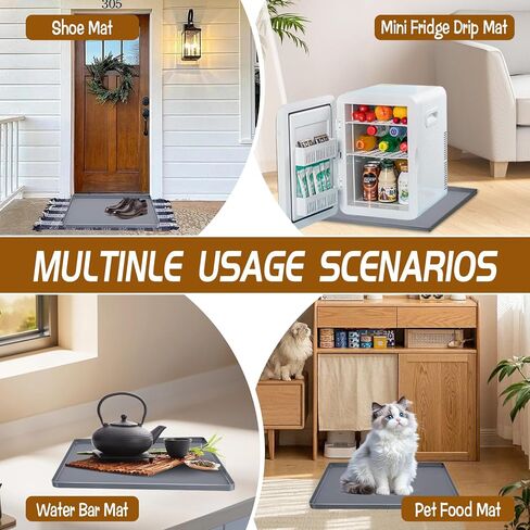 Under Car Oil Spill Mat Oil Drip Pan Garage Floor Mat Drip Tray Silicone Pad with Raised Edge Oil Drain Pan Catcher Automotive Tray Driveway Pad Liquid Leaks Non-Slip No Splatter for Floor Protector in Kuwait