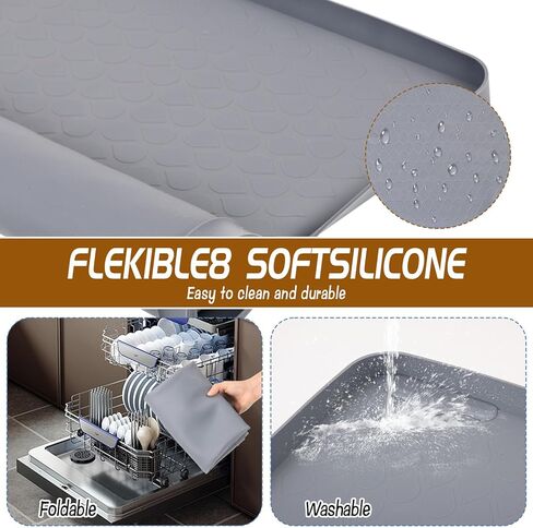 Under Car Oil Spill Mat Oil Drip Pan Garage Floor Mat Drip Tray Silicone Pad with Raised Edge Oil Drain Pan Catcher Automotive Tray Driveway Pad Liquid Leaks Non-Slip No Splatter for Floor Protector in Kuwait