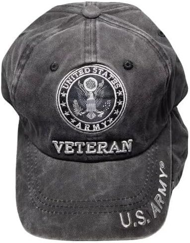 Trade Winds U.S. Army Disabled Veteran Subdued Gray Cotton Embroidered Cap Hat Licensed in Saudi Arabia