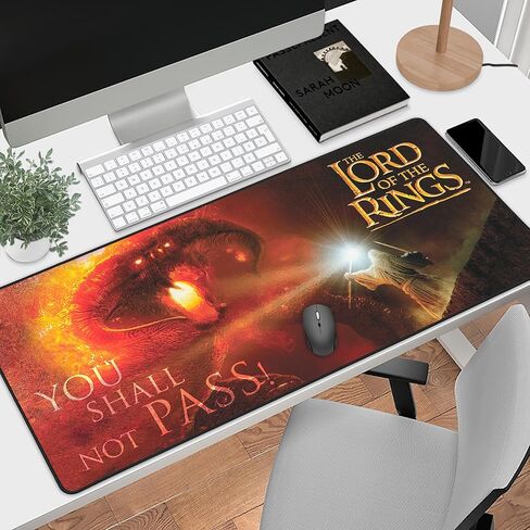 SUBSONIC - لوحة ماوس XXL Lord of The Rings 900 x 400 مم - وسادة مكتب مع قاعدة مضادة للانزلاق، لوحة ماوس للألعاب - مرخصة رسميًا in Kuwait