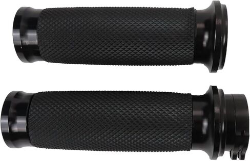 25mm 1 "أسود مقبض بار اليد القبضات دراجة نارية اليد المقود القبضات العالمي استبدال ل 2009 هارلي ديفيدسون دينا فات بوب FXDF GRABOTE جديد in Saudi Arabia