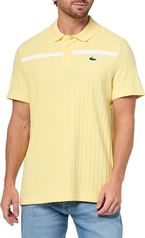 Lacoste Men's Sport Ultra Dry Badge Accent Tennis Heritage Polo Shirt in Saudi Arabia
