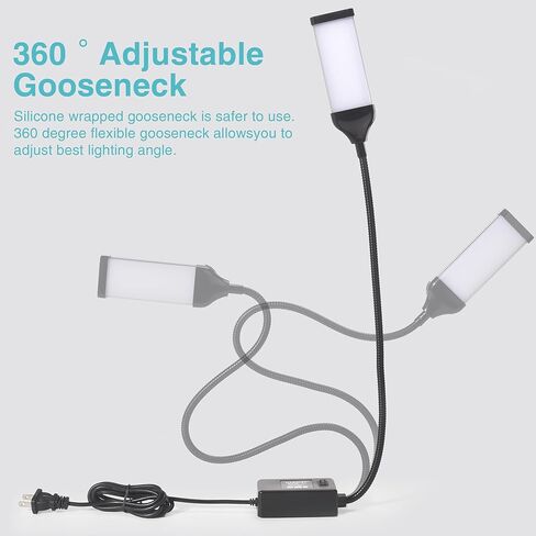 ضوء ماكينة الخياطة LED - ضوء عمل LED مرن طويل للغاية، متعدد الاستخدامات لآلات الخياطة، ومكبس الحفر، ومكتب المكتب، والمشروعات اليدوية، ومنضدة العمل والمخرطة in Kuwait