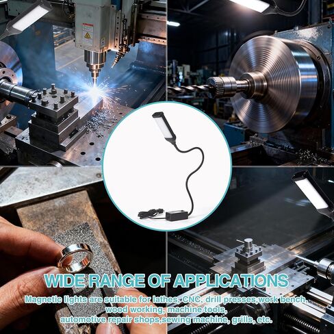 ضوء ماكينة الخياطة LED - ضوء عمل LED مرن طويل للغاية، متعدد الاستخدامات لآلات الخياطة، ومكبس الحفر، ومكتب المكتب، والمشروعات اليدوية، ومنضدة العمل والمخرطة in Kuwait