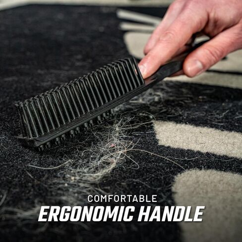 Slick Products Heavy-Duty Rubber Interior Hair Removal Brush – Automotive Carpet & Upholstery Cleaning Tool for Cars, Trucks, SUVs & RVs – Lifts Hair, Dirt & Debris from Vehicle Interiors in Kuwait