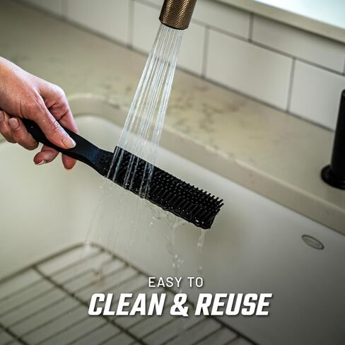 Slick Products Heavy-Duty Rubber Interior Hair Removal Brush – Automotive Carpet & Upholstery Cleaning Tool for Cars, Trucks, SUVs & RVs – Lifts Hair, Dirt & Debris from Vehicle Interiors in Kuwait