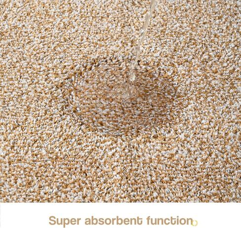 سجاد حمام ISEAU بمقاس 24 × 60، سجادة حمام كبيرة من الألياف الدقيقة فائقة الامتصاص، سجادة دش طويلة غير قابلة للانزلاق مع دعامة من المطاط اللدن حراريًا، سجادة حمام قطيفة سميكة قابلة للغسل في الغسالة للحمامات، جملي فاتح/أبيض in Kuwait