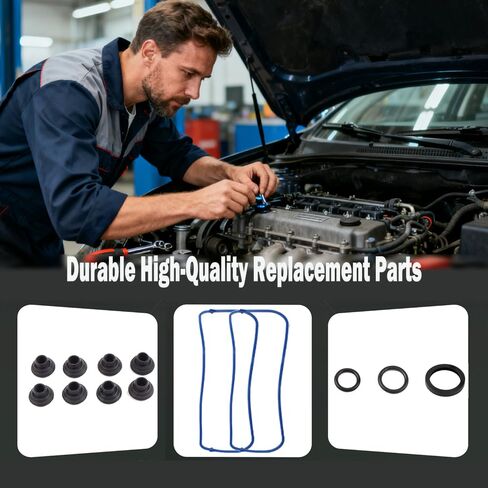 مجموعة حشية غطاء الصمام لـ 2006-2011 تشيفي إمبالا ماليبو 3.5L 3.9L V6 لصورة ظلية أولدزموبيل أليرو كتلاس، لبونتياك جراند بريكس | استبدال VS50442R | إيقاف تسرب الزيت، مطاط متين، ختم مثالي in Kuwait