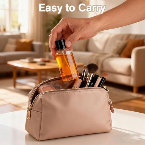 زجاجات السفر لمستحضرات التجميل، حاويات الضغط الفارغة الخالية من مادة BPA، 6 عبوات من زجاجات الضغط القابلة لإعادة الملء بوزن 1.69 أونصة، حاويات شامبو بلاستيكية صغيرة مقاومة للتسرب مع ملصقات in Kuwait