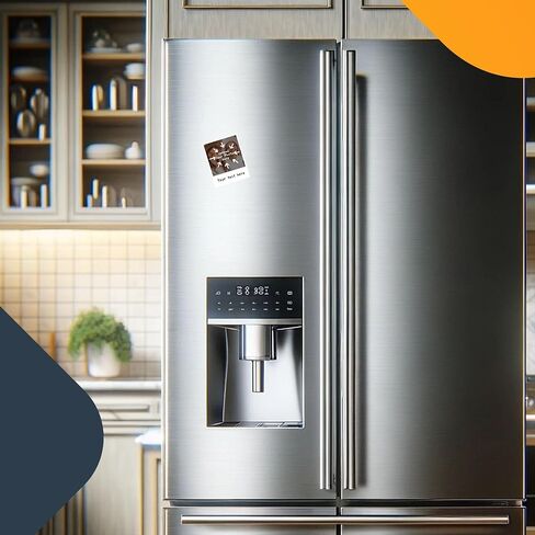 Magnet Me Up Custom Instant Photo Film Style Fridge Magnet Frame, Personalized Magnets with Your Photos, 4x5 inch Photo Magnets, Upload Photos Add Text, Home Decoration Refrigerator, Made in USA in Saudi Arabia