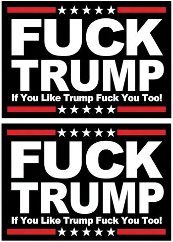 2 Pack Fuck Trump Car Magnet 4x6 inches - Protest & Political Statement Magnets for Car Truck SUV, Mailboxes, or Any Other Magnetic Surfacet in Saudi Arabia