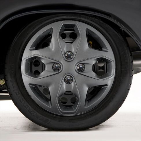 Upgrade Your Auto Set of Four 15" Silver Hubcap Wheel Covers for Ford Fiesta Base 2011-2013 (Push-on) in Kuwait