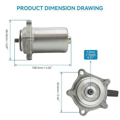 31300-HN5-A11 Power Shift Control Motor Fit for 2000-2021 TRX250TE 2000-2006 Honda Wrangler TRX350/TRX350FE/TRX350TE & 350 Rancher Replaces# 463731 CMU0003 430-58002 in Kuwait