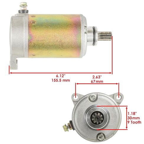 Caltric Starter and Relay Bombardier Compatible with Can-Am Commander 800 2011 2014 2015 / Max 800 2016 in Saudi Arabia