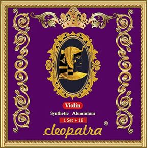 Cleopatra Handmade Violin Strings: 1 Pack + 1 Extra E. Synthetic Core, Medium Gauge, Ball End, 3/4. in Saudi Arabia