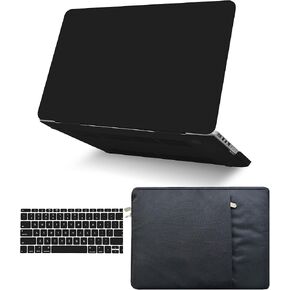 KECC متوافق مع حافظة MacBook Pro 16 بوصة 2025 2024 2023 2022 2021 إصدار M4 M3 M2 M1 A3403 A3186 A2991 A2780 A2485 غلاف صلب بلاستيكي واقٍ + غطاء لوحة مفاتيح + كم، أسود مطفي in Kuwait