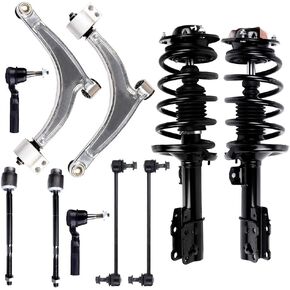 cciyu Front End Suspension Kit Fit for Chevrolet Malibu 2004-2012, for Pontiac G6 2005-2010, for Saturn Aura 2007-2009 Lower Control Arms Sway Bar Tie Tod Front Strut & Spring Assemblies 10pc in Kuwait