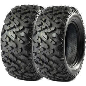 20x10-10 ATV Tires 6PR Tubeless - All Terrain Tires for Trail, Mud, Sand & Dirt | Max Load 330 lbs | Superior Traction & Puncture Resistance for Year-Round Riding (Set of 2, Black) in Kuwait
