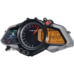 Digital Tachometer Speedometer with Odometer Trip Meter Fuel Gauge Gear Indicator 12V Compatible with 200NS Motorcycle in Kuwait